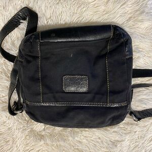 Fossil vintage leather black cross body purse